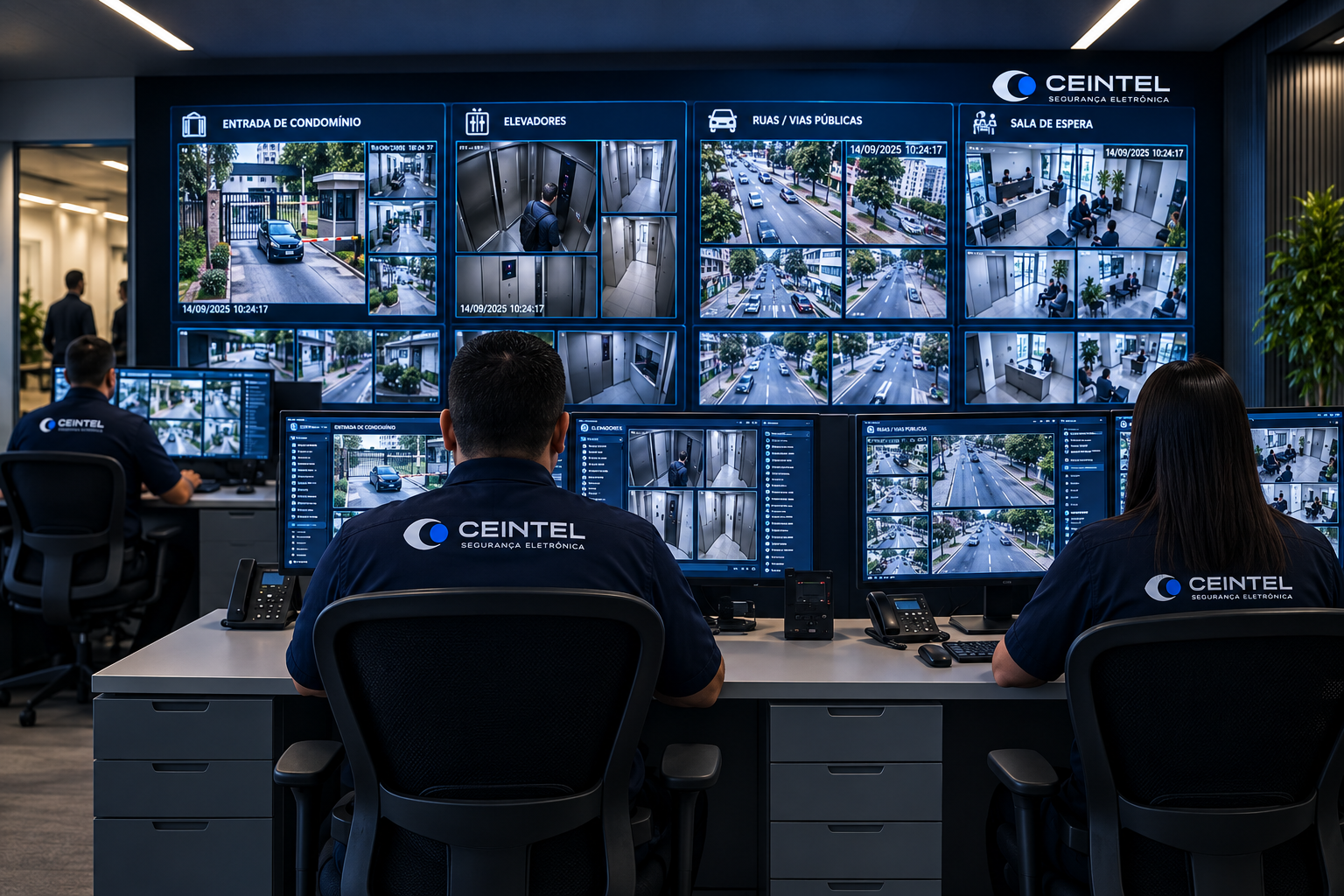 Central de monitoramento da Ceintel
